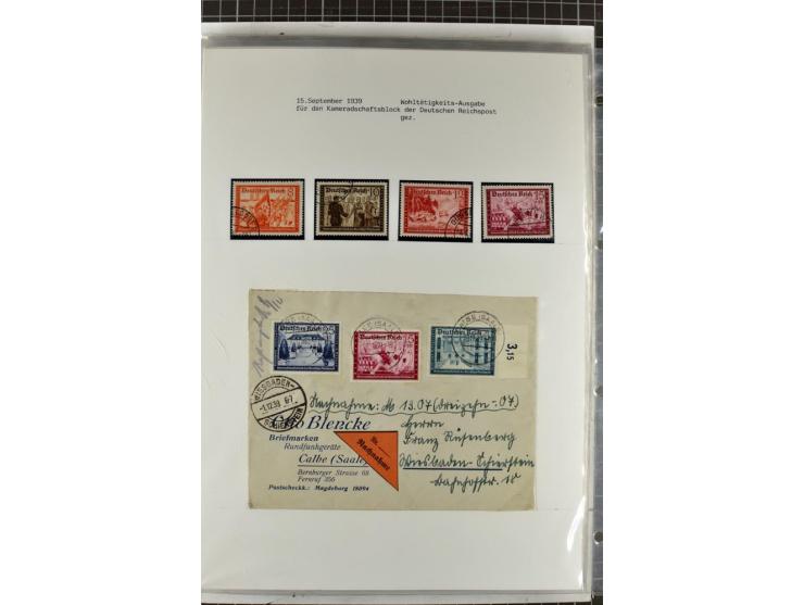 1923/45, meist gestempelte und postfrische Sammlung mit sehr vielen Briefen und Karten, dabei bessere und kpl. Ausgaben, bess