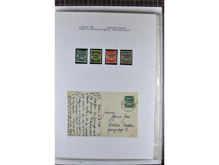 1923/45, meist gestempelte und postfrische Sammlung mit sehr vielen Briefen und Karten, dabei bessere und kpl. Ausgaben, bess
