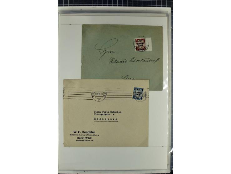1923/45, meist gestempelte und postfrische Sammlung mit sehr vielen Briefen und Karten, dabei bessere und kpl. Ausgaben, bess