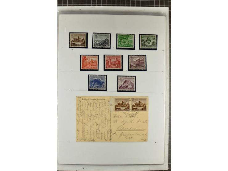1923/45, meist gestempelte und postfrische Sammlung mit sehr vielen Briefen und Karten, dabei bessere und kpl. Ausgaben, bess