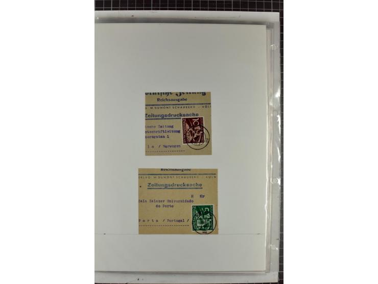 1923/45, meist gestempelte und postfrische Sammlung mit sehr vielen Briefen und Karten, dabei bessere und kpl. Ausgaben, bess