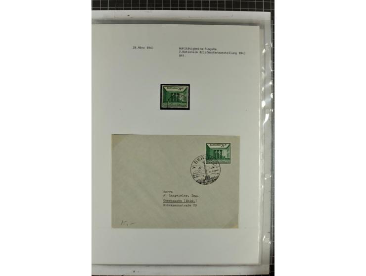 1923/45, meist gestempelte und postfrische Sammlung mit sehr vielen Briefen und Karten, dabei bessere und kpl. Ausgaben, bess