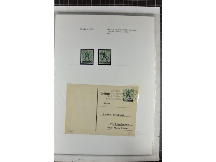 1923/45, meist gestempelte und postfrische Sammlung mit sehr vielen Briefen und Karten, dabei bessere und kpl. Ausgaben, bess