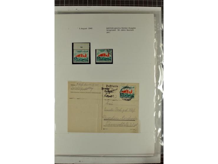 1923/45, meist gestempelte und postfrische Sammlung mit sehr vielen Briefen und Karten, dabei bessere und kpl. Ausgaben, bess