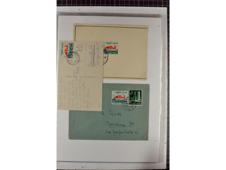 1923/45, meist gestempelte und postfrische Sammlung mit sehr vielen Briefen und Karten, dabei bessere und kpl. Ausgaben, bess