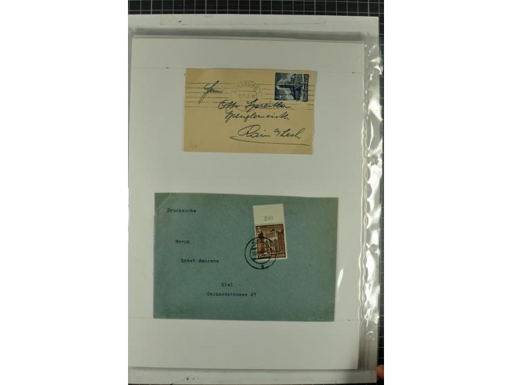 1923/45, meist gestempelte und postfrische Sammlung mit sehr vielen Briefen und Karten, dabei bessere und kpl. Ausgaben, bess