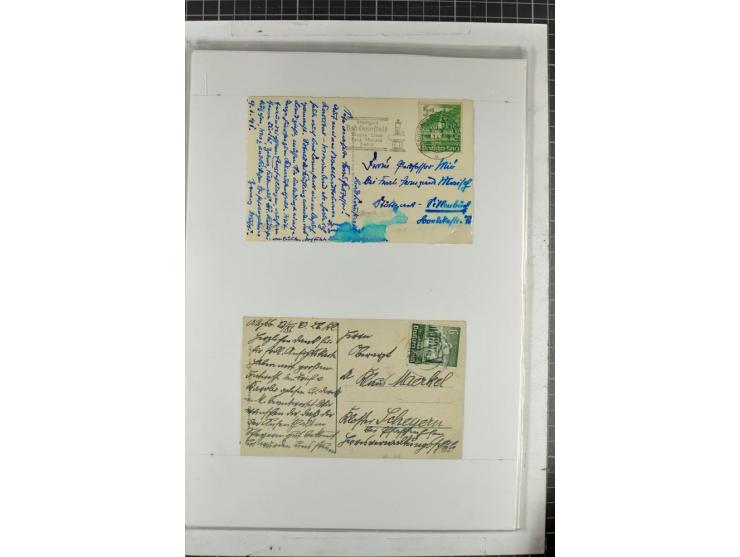 1923/45, meist gestempelte und postfrische Sammlung mit sehr vielen Briefen und Karten, dabei bessere und kpl. Ausgaben, bess