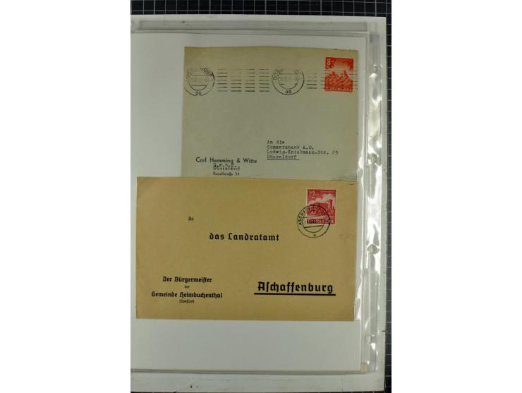 1923/45, meist gestempelte und postfrische Sammlung mit sehr vielen Briefen und Karten, dabei bessere und kpl. Ausgaben, bess