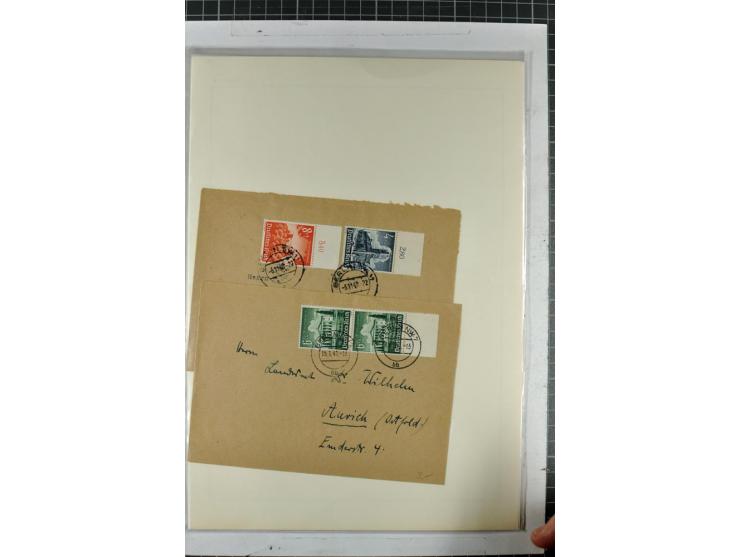 1923/45, meist gestempelte und postfrische Sammlung mit sehr vielen Briefen und Karten, dabei bessere und kpl. Ausgaben, bess