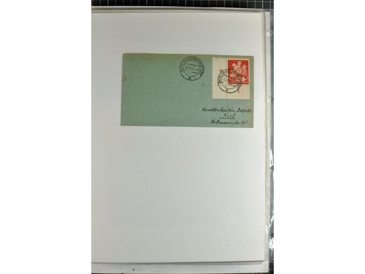 1923/45, meist gestempelte und postfrische Sammlung mit sehr vielen Briefen und Karten, dabei bessere und kpl. Ausgaben, bess