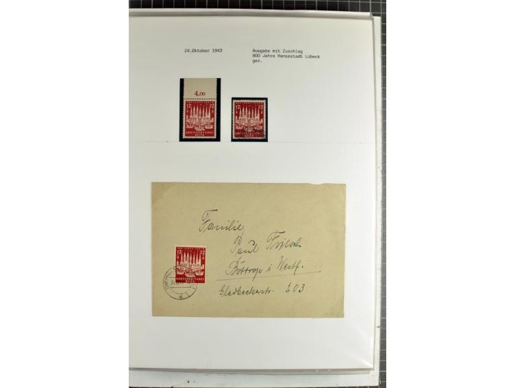 1923/45, meist gestempelte und postfrische Sammlung mit sehr vielen Briefen und Karten, dabei bessere und kpl. Ausgaben, bess
