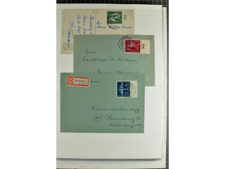 1923/45, meist gestempelte und postfrische Sammlung mit sehr vielen Briefen und Karten, dabei bessere und kpl. Ausgaben, bess