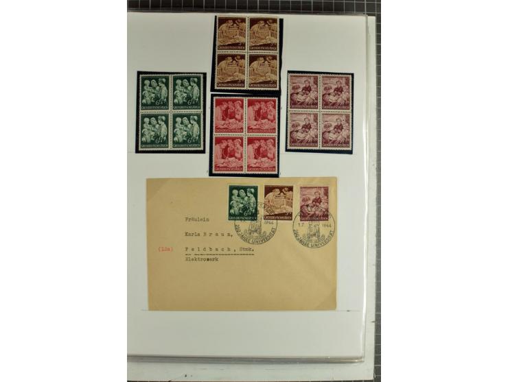 1923/45, meist gestempelte und postfrische Sammlung mit sehr vielen Briefen und Karten, dabei bessere und kpl. Ausgaben, bess