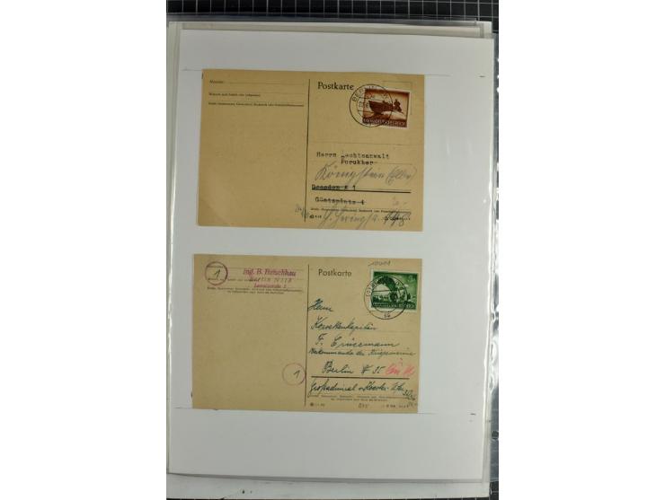 1923/45, meist gestempelte und postfrische Sammlung mit sehr vielen Briefen und Karten, dabei bessere und kpl. Ausgaben, bess