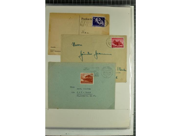 1923/45, meist gestempelte und postfrische Sammlung mit sehr vielen Briefen und Karten, dabei bessere und kpl. Ausgaben, bess