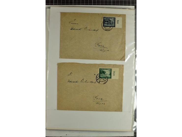 1923/45, meist gestempelte und postfrische Sammlung mit sehr vielen Briefen und Karten, dabei bessere und kpl. Ausgaben, bess