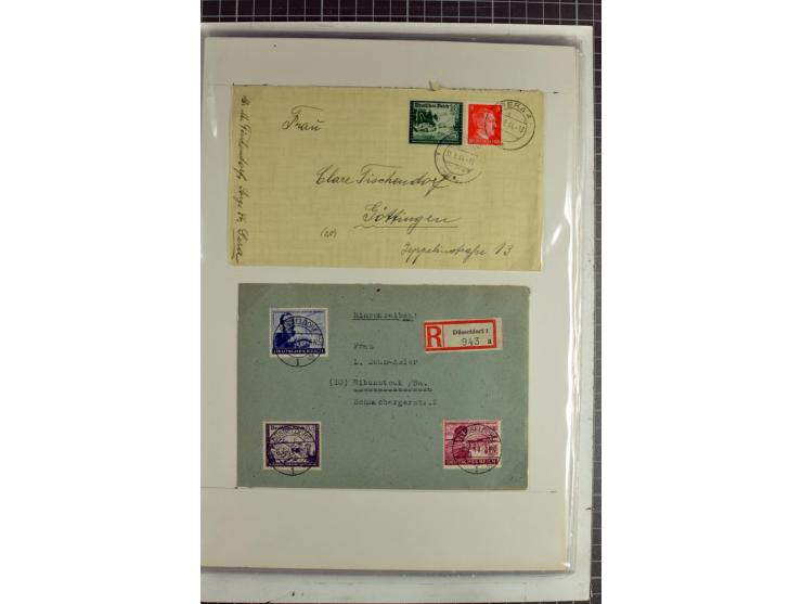 1923/45, meist gestempelte und postfrische Sammlung mit sehr vielen Briefen und Karten, dabei bessere und kpl. Ausgaben, bess
