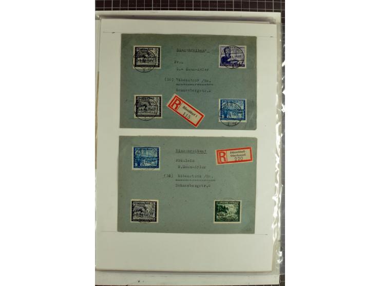 1923/45, meist gestempelte und postfrische Sammlung mit sehr vielen Briefen und Karten, dabei bessere und kpl. Ausgaben, bess