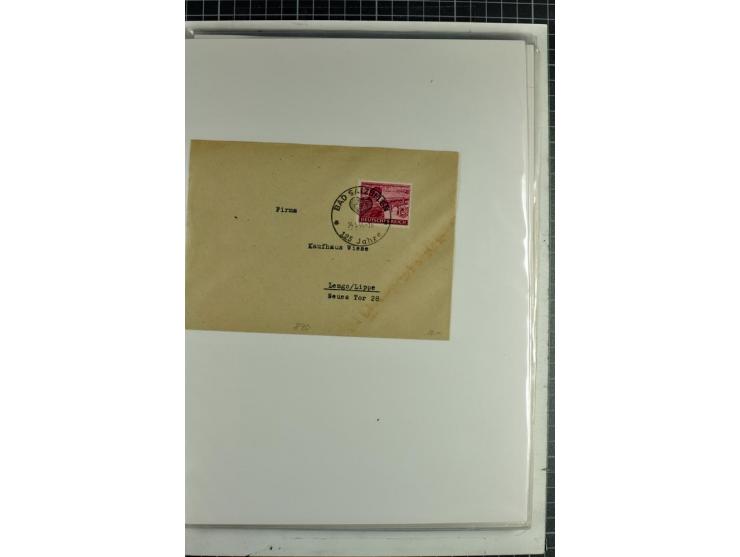 1923/45, meist gestempelte und postfrische Sammlung mit sehr vielen Briefen und Karten, dabei bessere und kpl. Ausgaben, bess