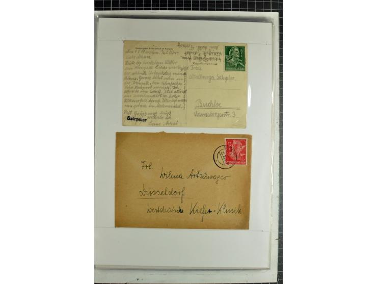 1923/45, meist gestempelte und postfrische Sammlung mit sehr vielen Briefen und Karten, dabei bessere und kpl. Ausgaben, bess
