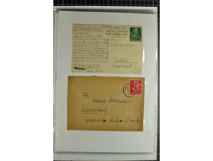 1923/45, meist gestempelte und postfrische Sammlung mit sehr vielen Briefen und Karten, dabei bessere und kpl. Ausgaben, bess