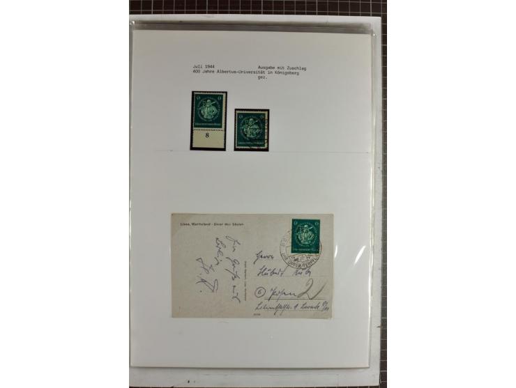 1923/45, meist gestempelte und postfrische Sammlung mit sehr vielen Briefen und Karten, dabei bessere und kpl. Ausgaben, bess