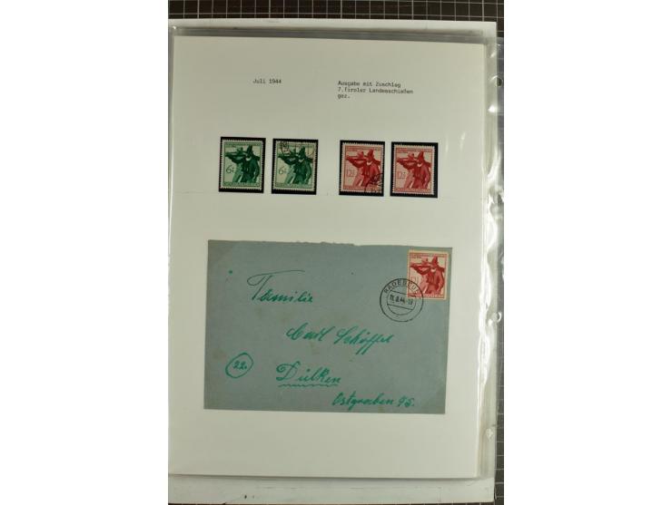 1923/45, meist gestempelte und postfrische Sammlung mit sehr vielen Briefen und Karten, dabei bessere und kpl. Ausgaben, bess