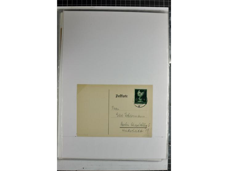 1923/45, meist gestempelte und postfrische Sammlung mit sehr vielen Briefen und Karten, dabei bessere und kpl. Ausgaben, bess