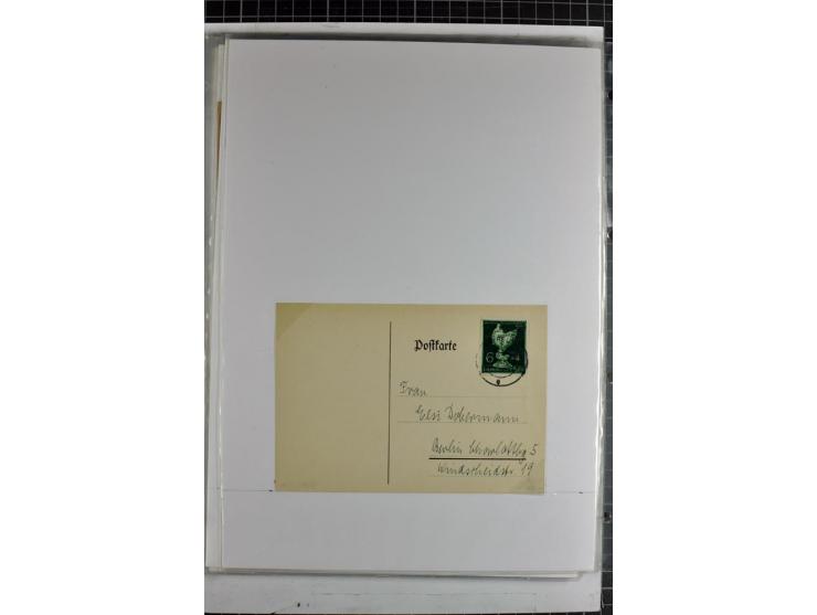 1923/45, meist gestempelte und postfrische Sammlung mit sehr vielen Briefen und Karten, dabei bessere und kpl. Ausgaben, bess