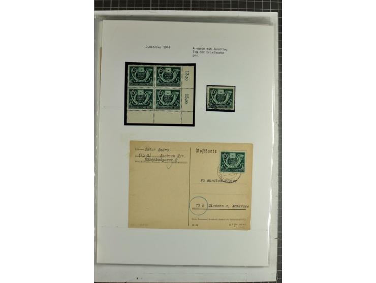 1923/45, meist gestempelte und postfrische Sammlung mit sehr vielen Briefen und Karten, dabei bessere und kpl. Ausgaben, bess