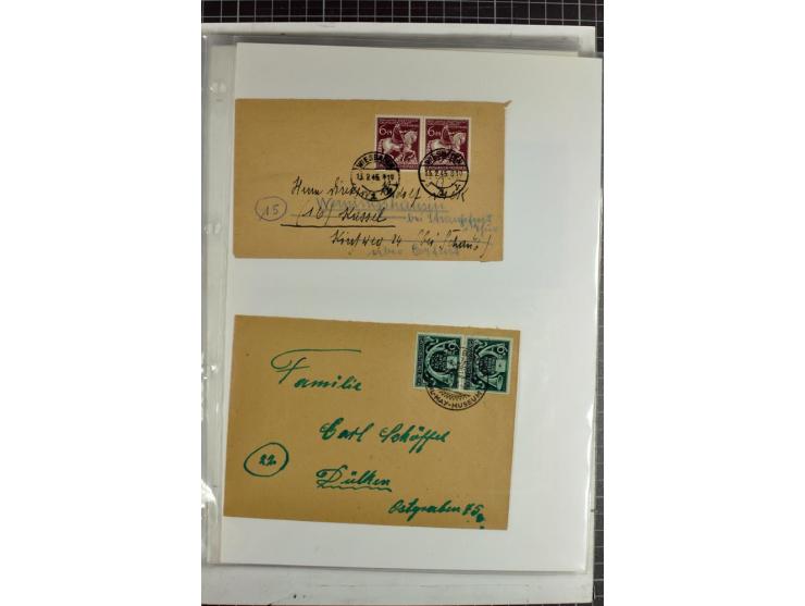 1923/45, meist gestempelte und postfrische Sammlung mit sehr vielen Briefen und Karten, dabei bessere und kpl. Ausgaben, bess