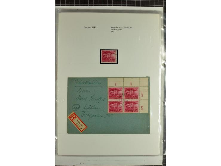 1923/45, meist gestempelte und postfrische Sammlung mit sehr vielen Briefen und Karten, dabei bessere und kpl. Ausgaben, bess