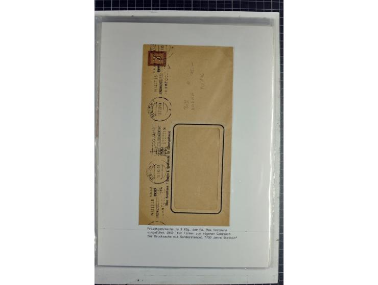 1923/45, meist gestempelte und postfrische Sammlung mit sehr vielen Briefen und Karten, dabei bessere und kpl. Ausgaben, bess