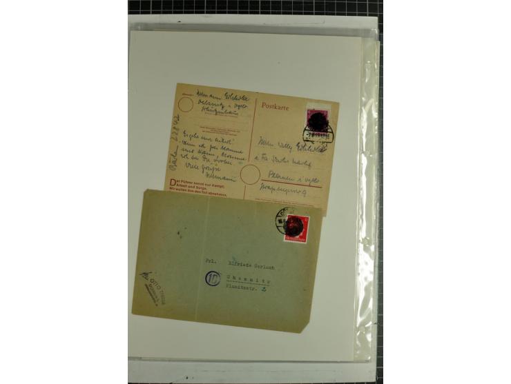 1923/45, meist gestempelte und postfrische Sammlung mit sehr vielen Briefen und Karten, dabei bessere und kpl. Ausgaben, bess