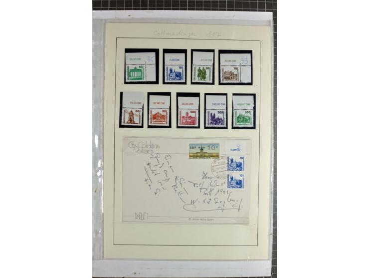 1923/45, meist gestempelte und postfrische Sammlung mit sehr vielen Briefen und Karten, dabei bessere und kpl. Ausgaben, bess