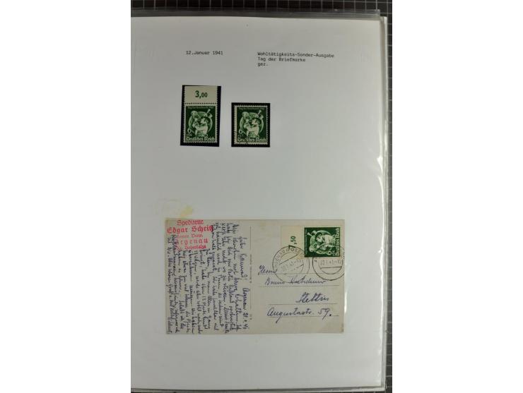 1923/45, meist gestempelte und postfrische Sammlung mit sehr vielen Briefen und Karten, dabei bessere und kpl. Ausgaben, bess