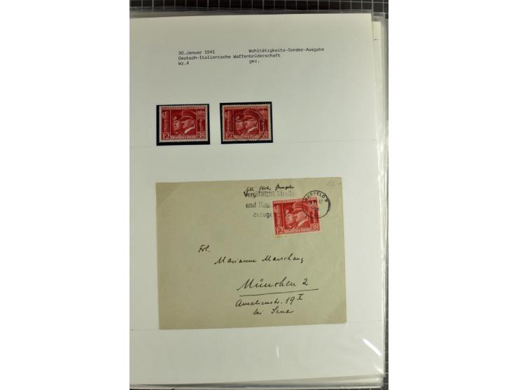 1923/45, meist gestempelte und postfrische Sammlung mit sehr vielen Briefen und Karten, dabei bessere und kpl. Ausgaben, bess