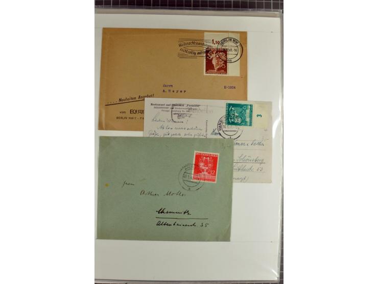 1923/45, meist gestempelte und postfrische Sammlung mit sehr vielen Briefen und Karten, dabei bessere und kpl. Ausgaben, bess