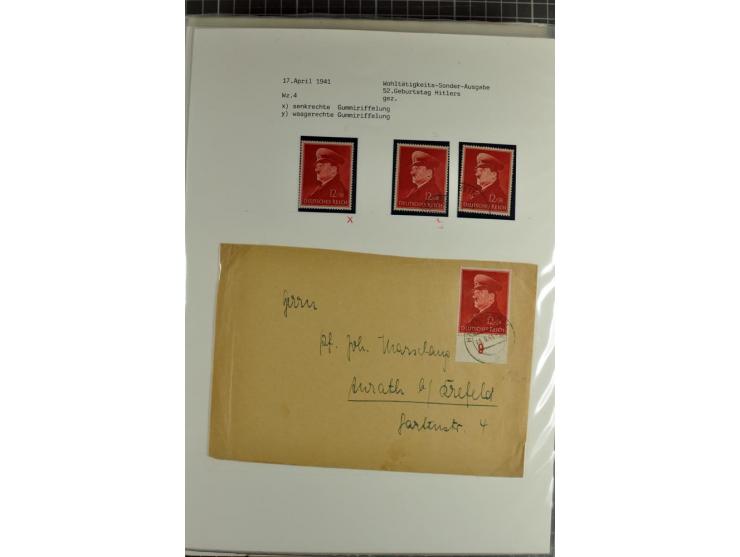 1923/45, meist gestempelte und postfrische Sammlung mit sehr vielen Briefen und Karten, dabei bessere und kpl. Ausgaben, bess