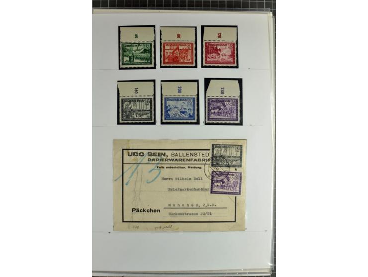 1923/45, meist gestempelte und postfrische Sammlung mit sehr vielen Briefen und Karten, dabei bessere und kpl. Ausgaben, bess