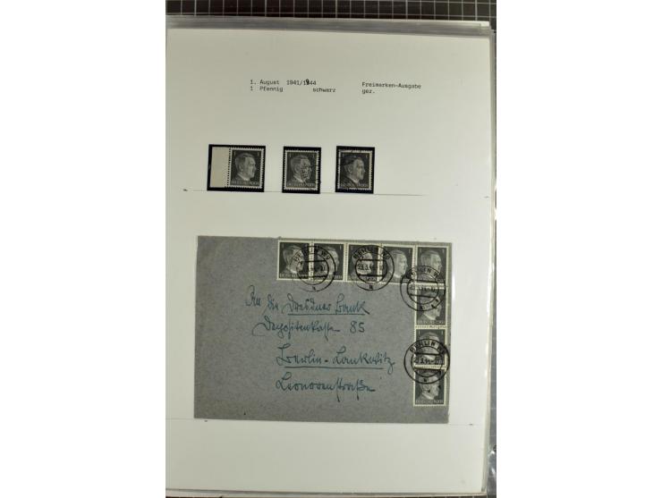 1923/45, meist gestempelte und postfrische Sammlung mit sehr vielen Briefen und Karten, dabei bessere und kpl. Ausgaben, bess