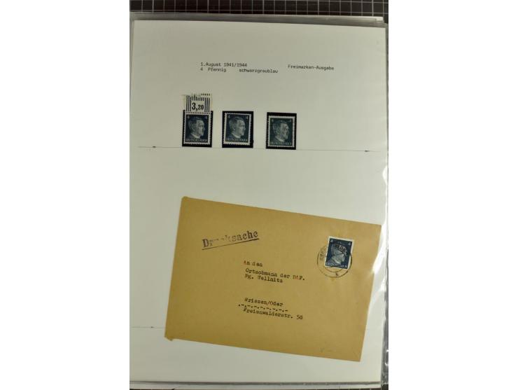 1923/45, meist gestempelte und postfrische Sammlung mit sehr vielen Briefen und Karten, dabei bessere und kpl. Ausgaben, bess