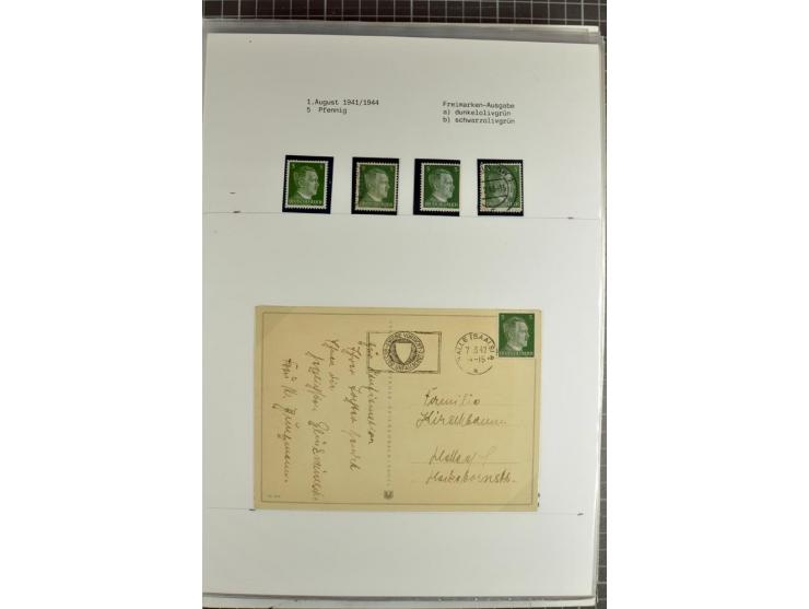 1923/45, meist gestempelte und postfrische Sammlung mit sehr vielen Briefen und Karten, dabei bessere und kpl. Ausgaben, bess
