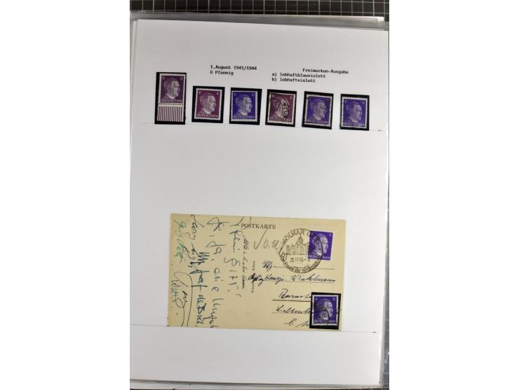 1923/45, meist gestempelte und postfrische Sammlung mit sehr vielen Briefen und Karten, dabei bessere und kpl. Ausgaben, bess