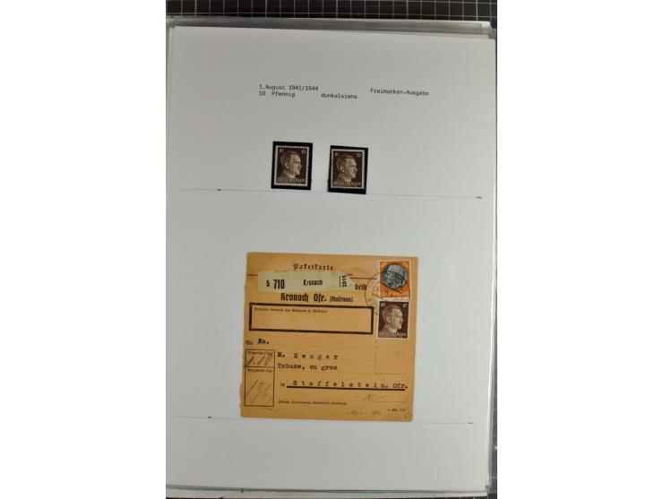 1923/45, meist gestempelte und postfrische Sammlung mit sehr vielen Briefen und Karten, dabei bessere und kpl. Ausgaben, bess