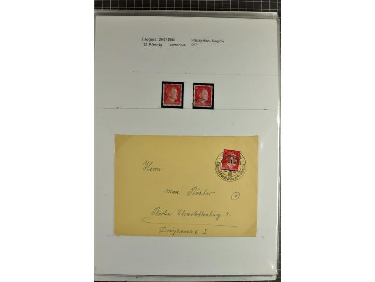 1923/45, meist gestempelte und postfrische Sammlung mit sehr vielen Briefen und Karten, dabei bessere und kpl. Ausgaben, bess
