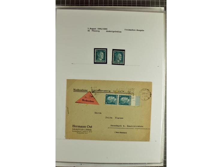 1923/45, meist gestempelte und postfrische Sammlung mit sehr vielen Briefen und Karten, dabei bessere und kpl. Ausgaben, bess