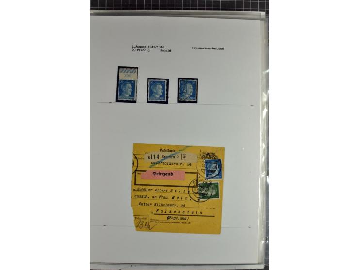 1923/45, meist gestempelte und postfrische Sammlung mit sehr vielen Briefen und Karten, dabei bessere und kpl. Ausgaben, bess
