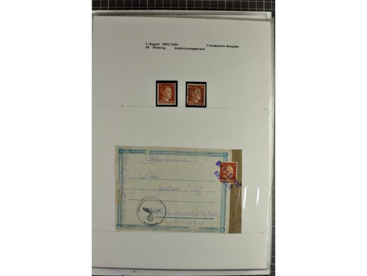 1923/45, meist gestempelte und postfrische Sammlung mit sehr vielen Briefen und Karten, dabei bessere und kpl. Ausgaben, bess