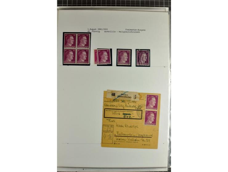 1923/45, meist gestempelte und postfrische Sammlung mit sehr vielen Briefen und Karten, dabei bessere und kpl. Ausgaben, bess